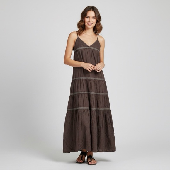 3/$25  Russe Chocolate Maxi Dress - Picture 1 of 2